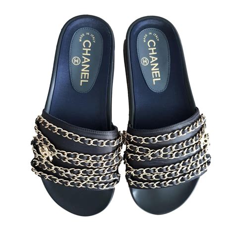 sandales chanel|chanel sandals for women.